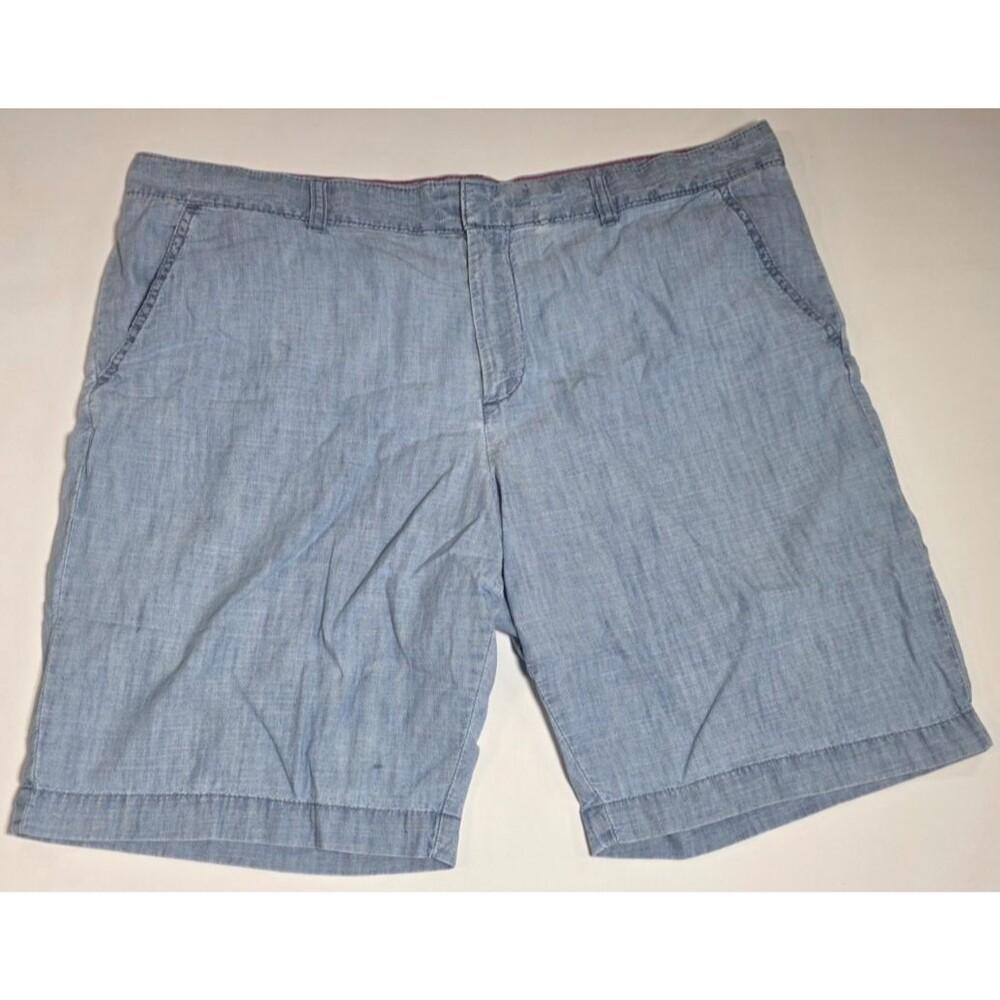Tommy Hilfiger Womens Size 16 Light Blue 100% Cotton Chino Shorts Casual